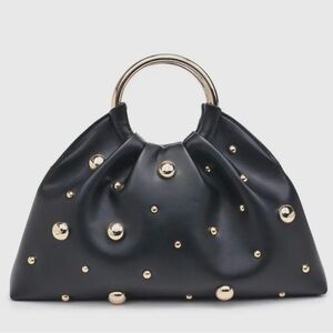 Elegant Black and Gold Women's Handbag